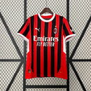 CAMISA DO MILAN 24/25 VERMELHO E PRETO