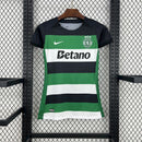 Camisola Feminina do Sporting 25/26 Verde e Preto
