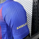 Camisola Player do Barcelona 25/26 Azul e Vermelho